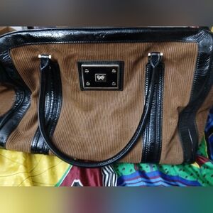 Anya Hindmarch Brown and Black Tote Bag